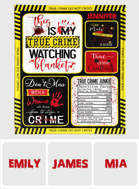 True-Crime-Decke – Personalisierte True-Crime-Decke