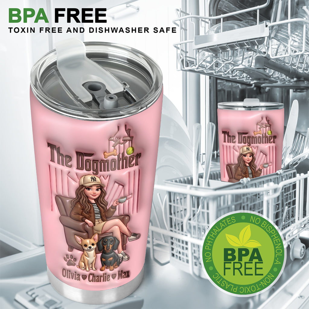 Dogmother Fur Mama Life - Personalisierter Hundetumbler