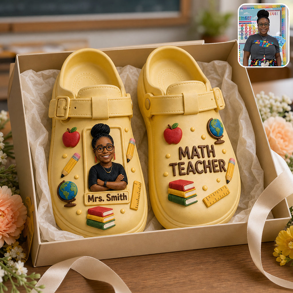 Love Being A Teacher - Personalized Teacher Clogs With Arch Support