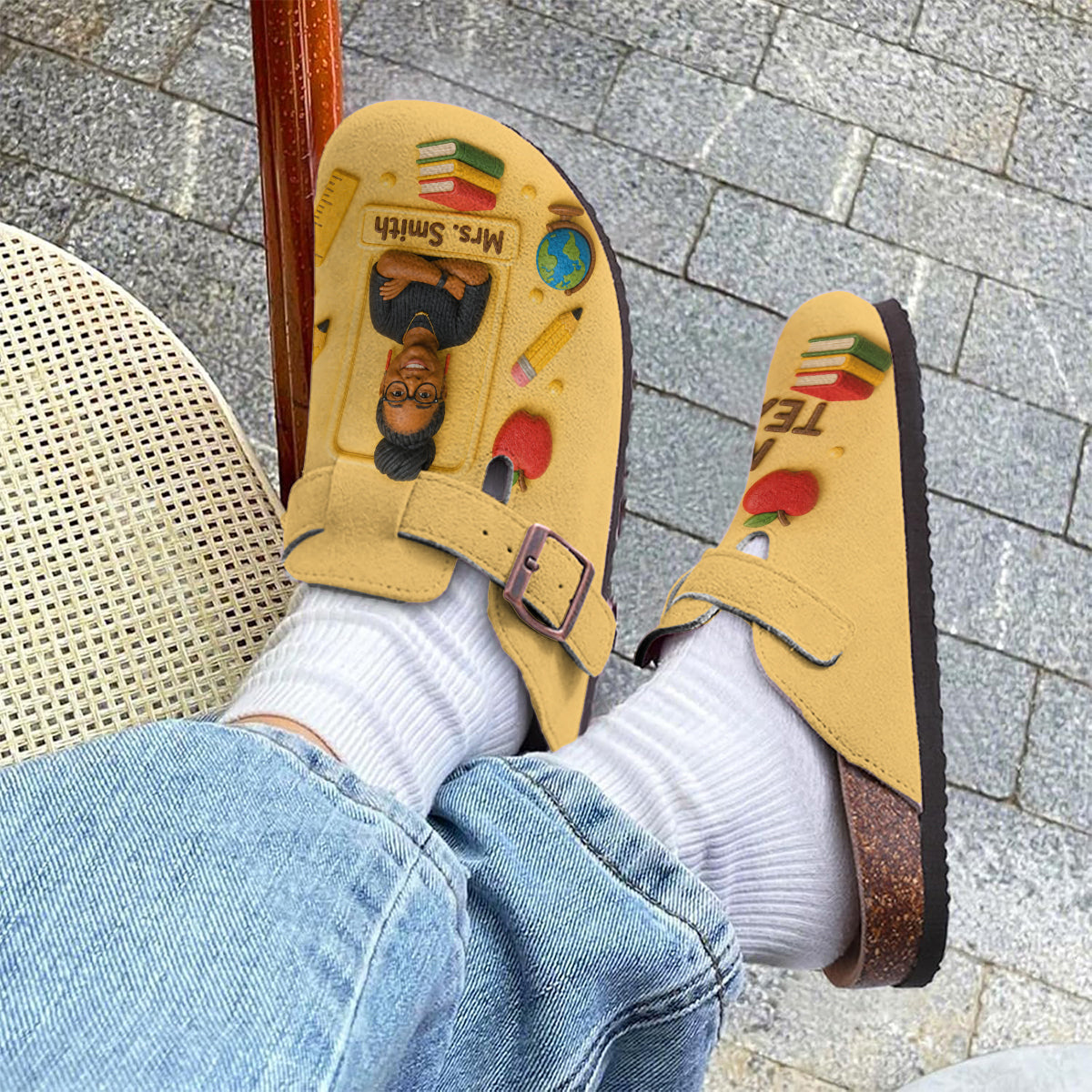 Love Being A Teacher - Personalized Teacher Clogs With Arch Support