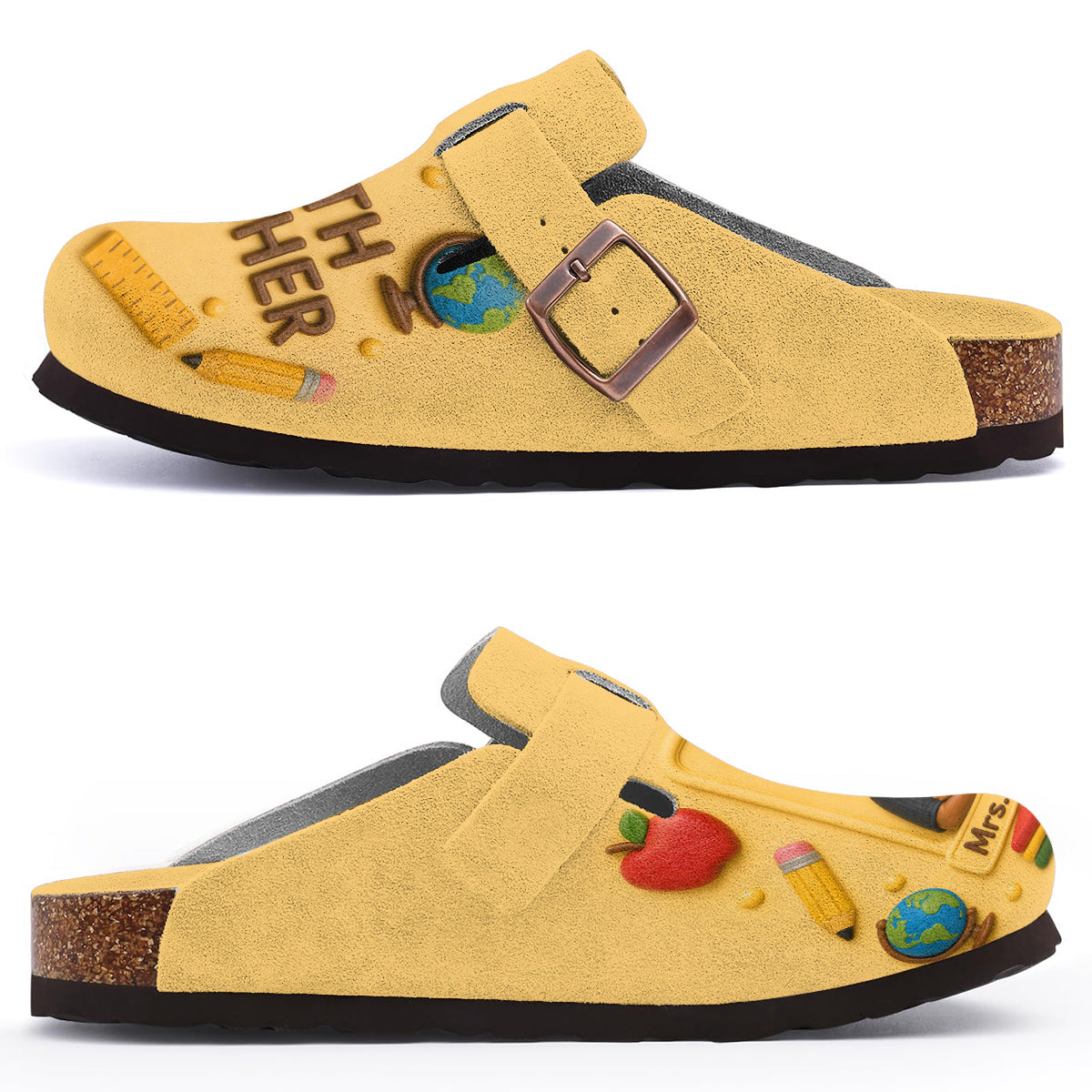 Love Being A Teacher - Personalized Teacher Clogs With Arch Support