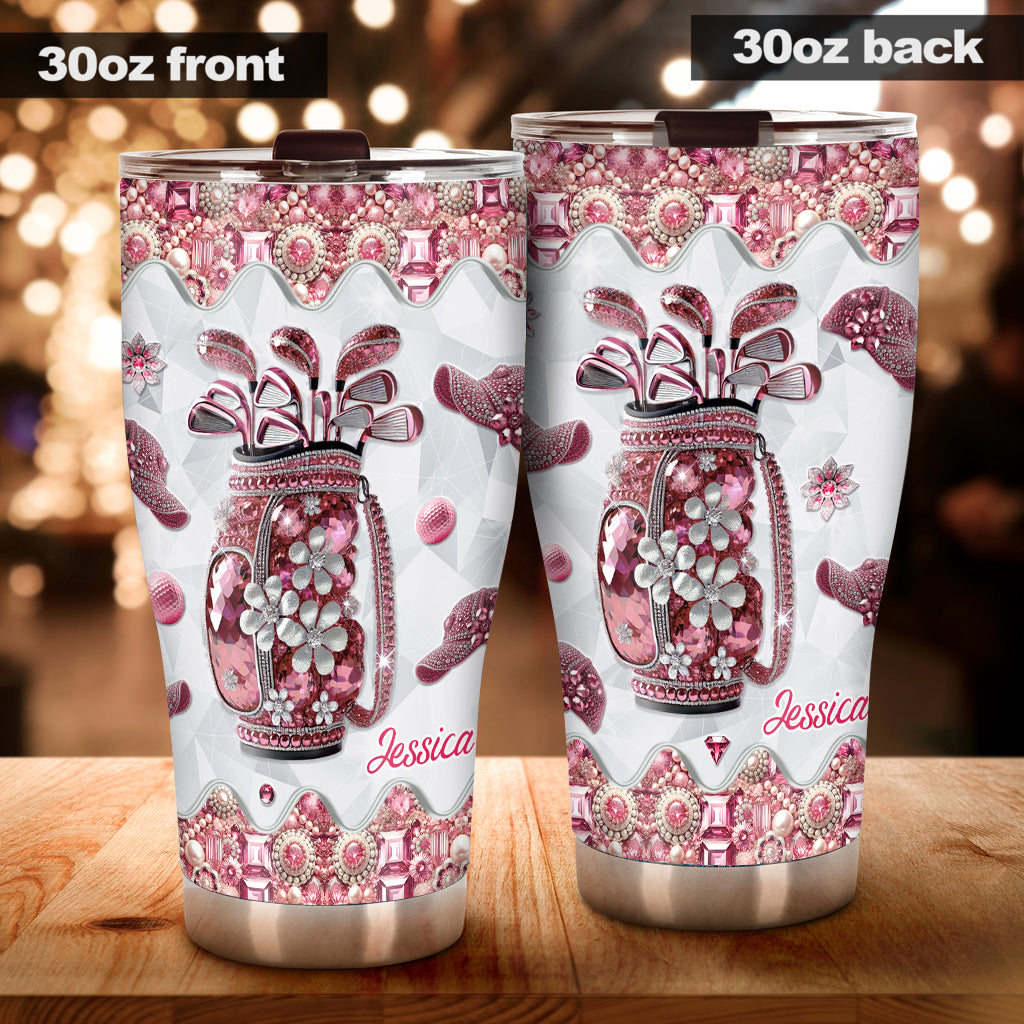 Just A Girl Who Loves Golf - Personalized Golf Tumbler
