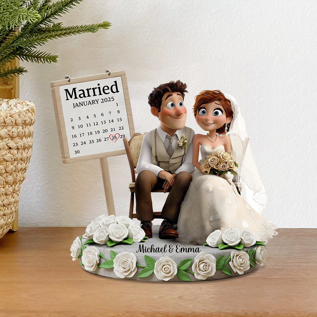 Happily Ever After - Personalized Couple Custom Shaped Acrylic Plaque