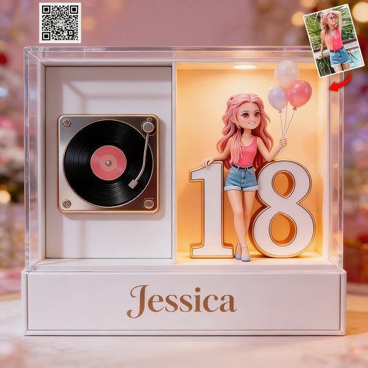 Create Birthday Song For Your Loved One - Personalized Birthday Custom Shape Music Magnet