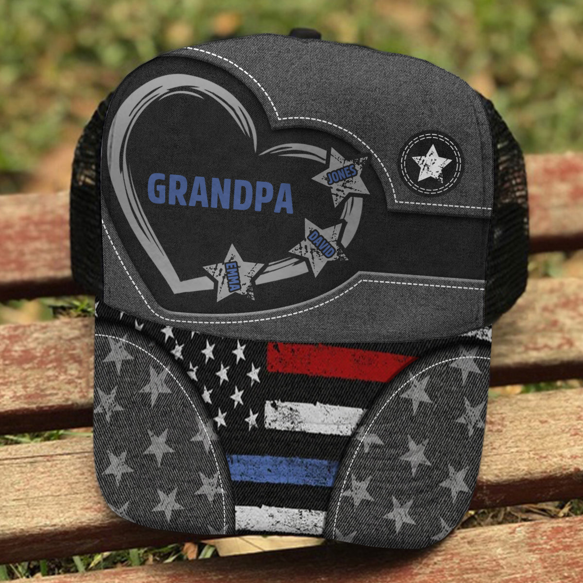 American Dad/ Papa... - Personalized Father Trucker Hat