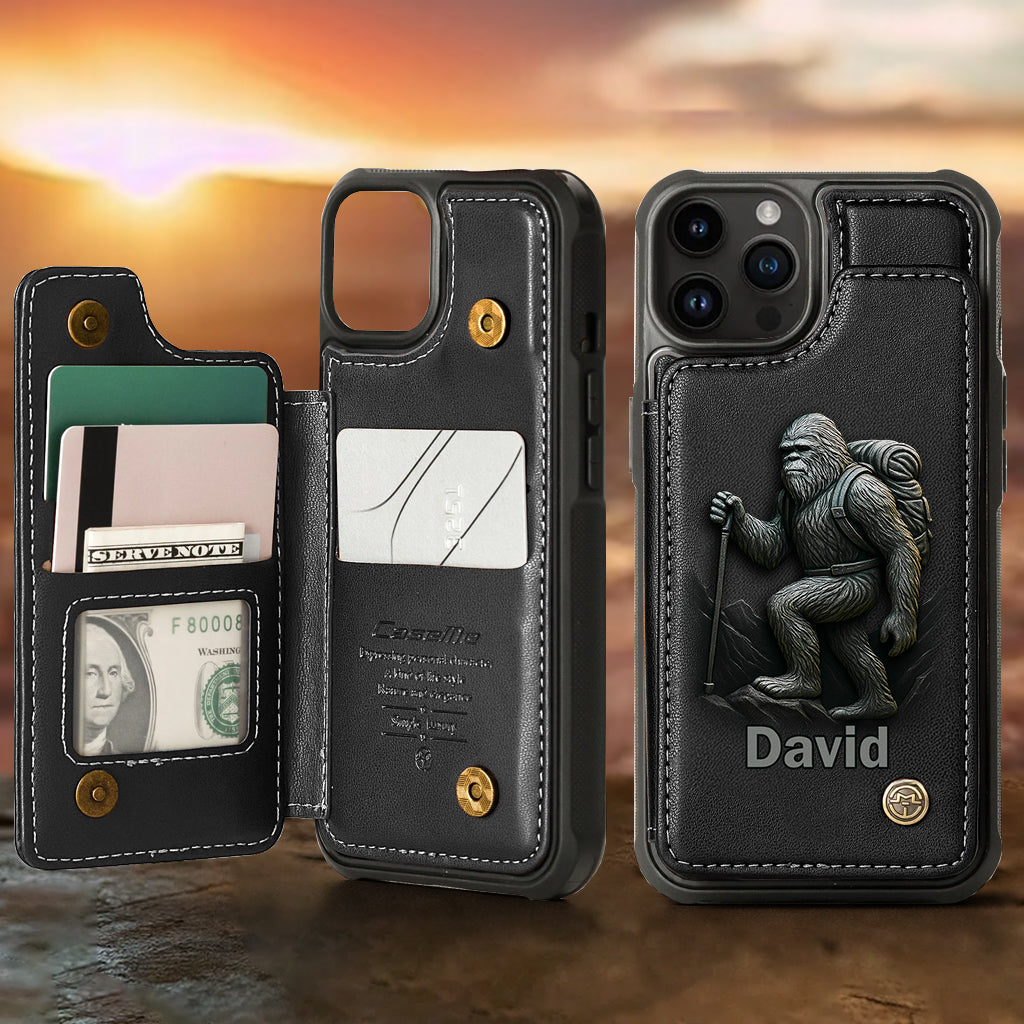 Sasquatch - Personalized Hiking Wallet Phone Case
