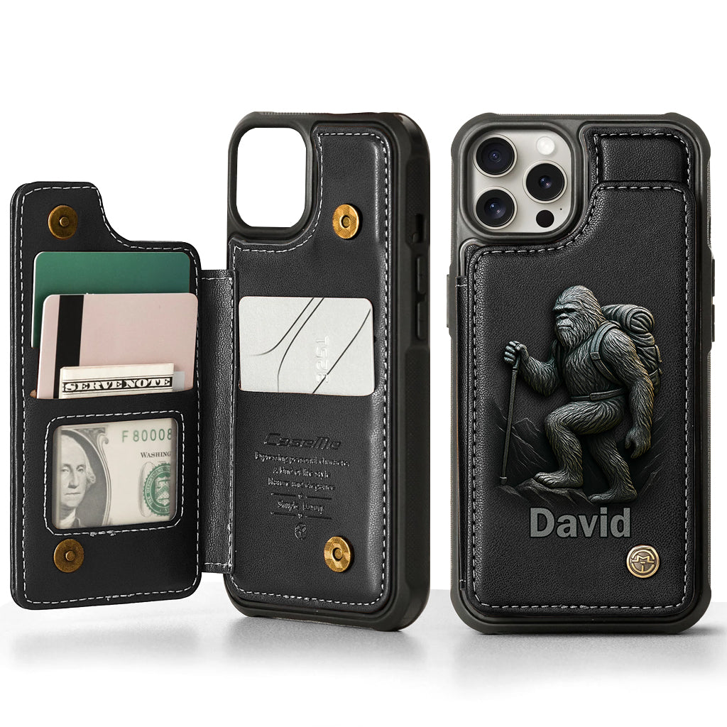 Sasquatch - Personalized Hiking Wallet Phone Case