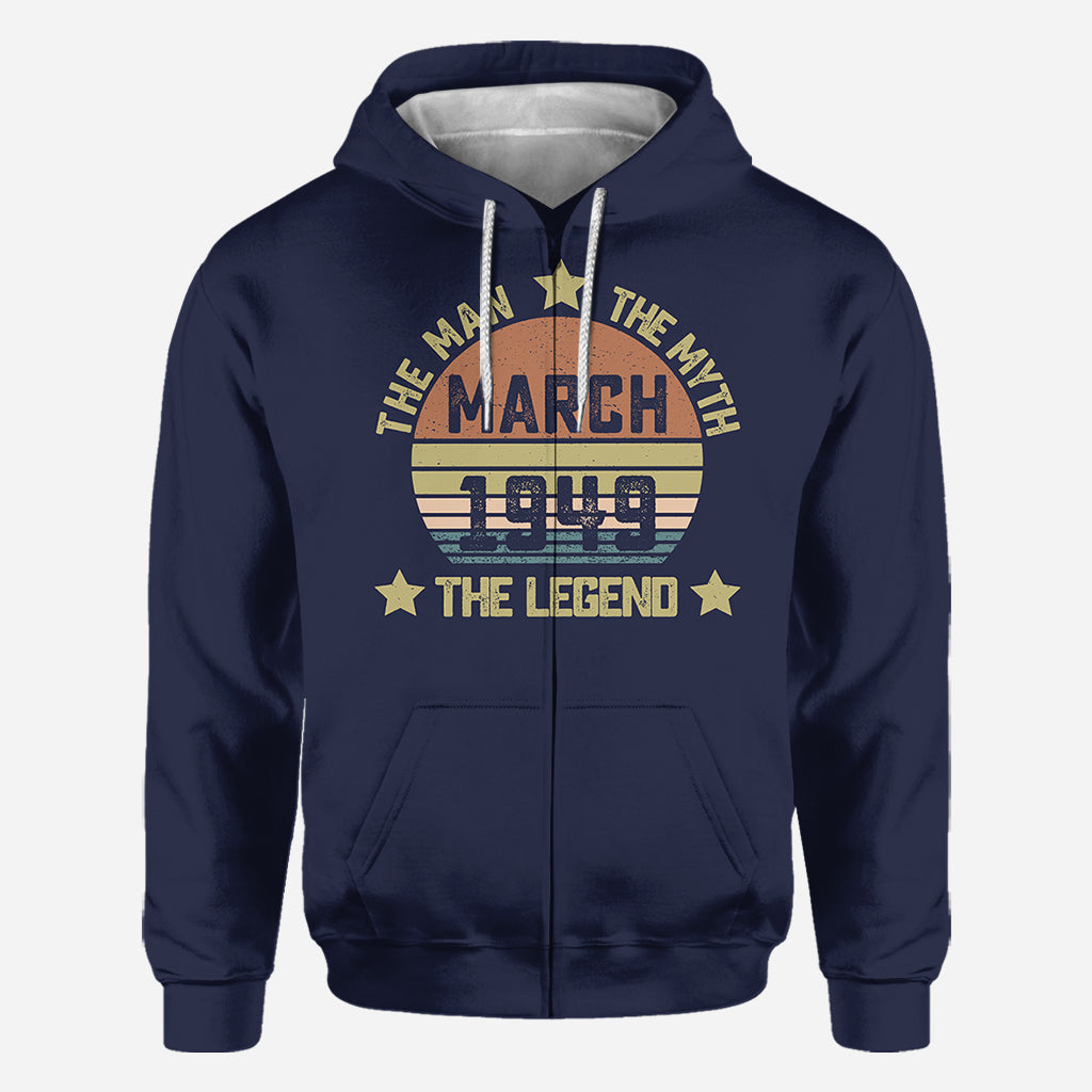 Birthday Gift, The Man The Myth The Legend - Personalized Birthday All Over Shirt