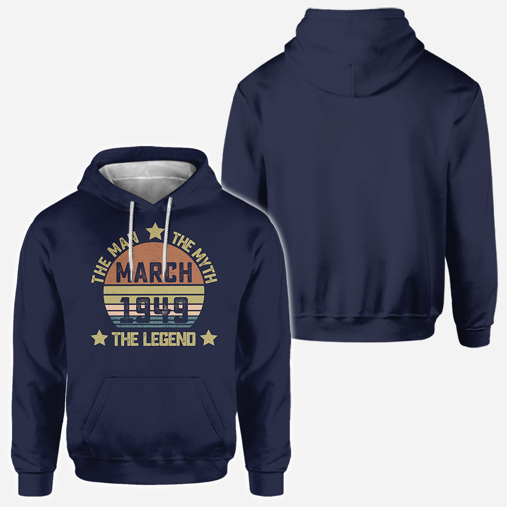 Birthday Gift, The Man The Myth The Legend - Personalized Birthday All Over Shirt