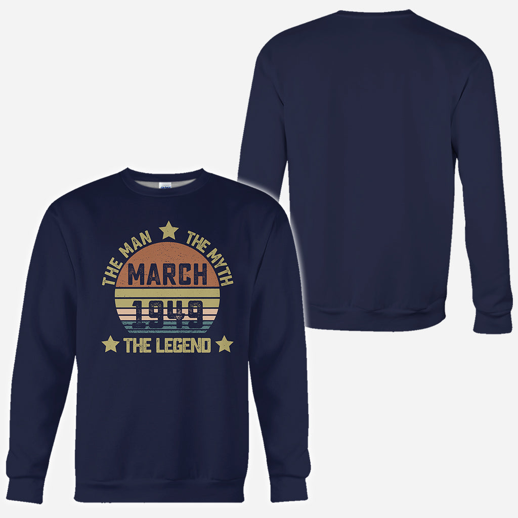 Birthday Gift, The Man The Myth The Legend - Personalized Birthday All Over Shirt
