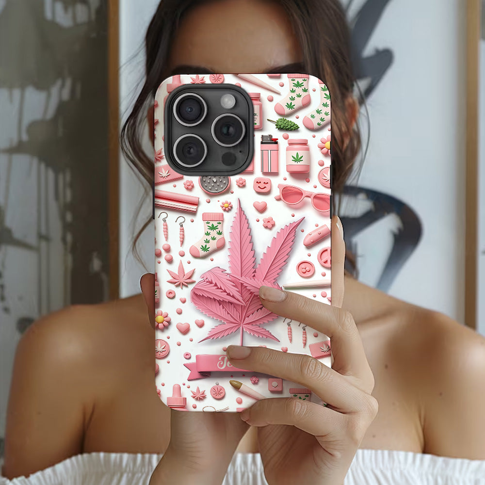 Irgendwo ist es 4:20 Uhr – Personalisierte Handyhülle mit Weed-Motiv