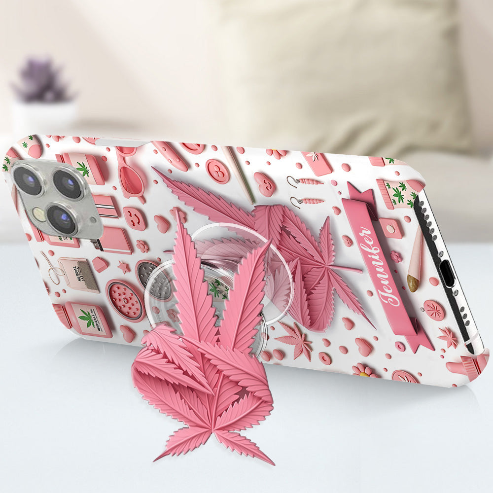 Irgendwo ist es 4:20 Uhr – Personalisierte Handyhülle mit Weed-Motiv