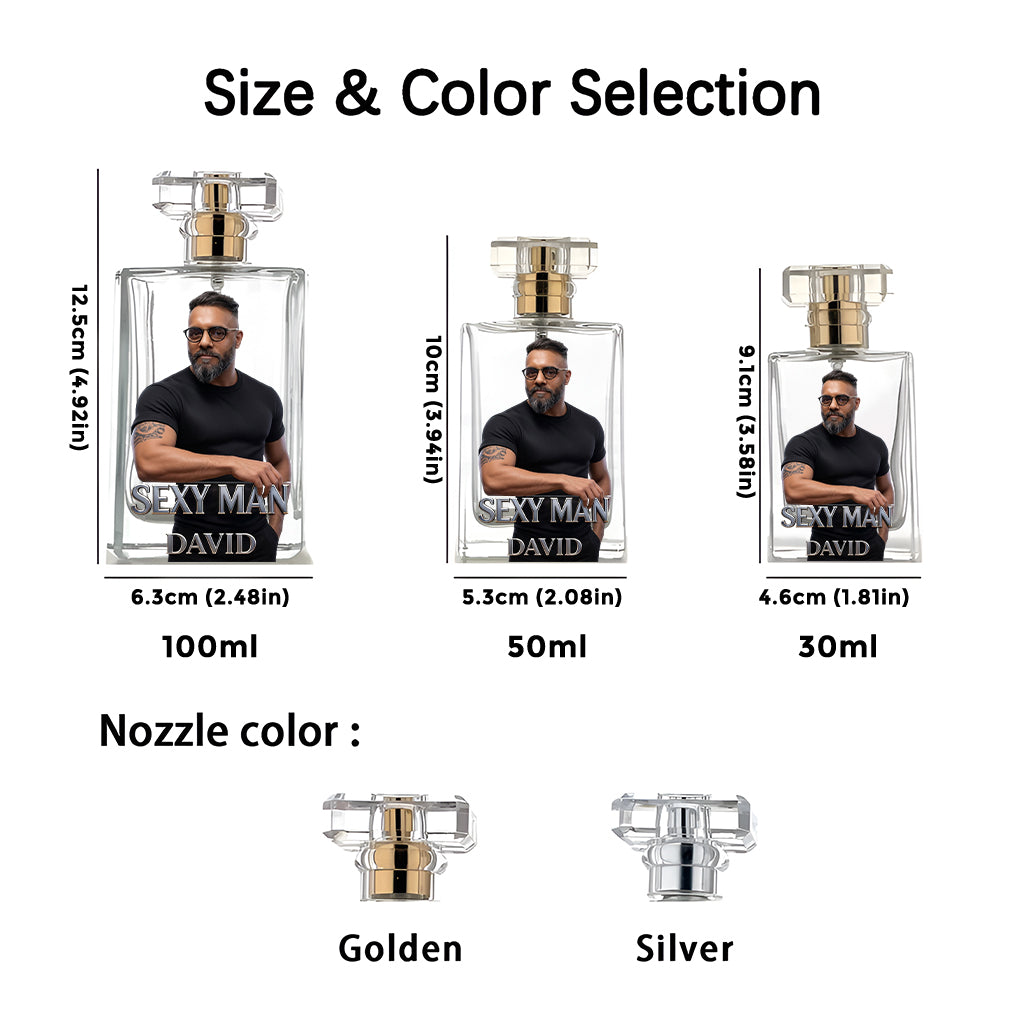 Luxuriöse Geschenke für Männer - Individuell vom Foto - Personalisierte Nachfüllbare Parfümflasche