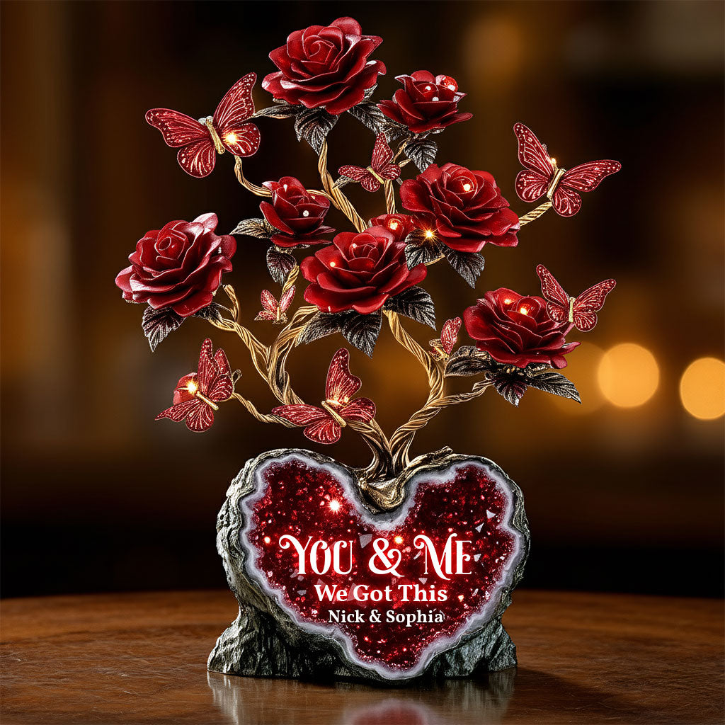 We Got This, Red Rose For Valentine Gift - Personalized Couple Custom Shaped Acrylic Plaque