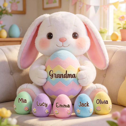 Grandma Easter - Personalized Grandma Premium Faux Fur Pillow