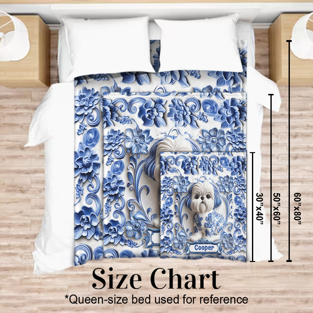 Niedlicher Hund – personalisierte Hundedecke