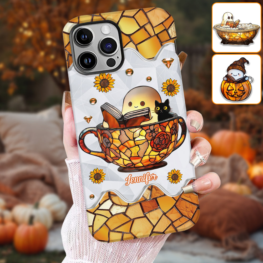 Spooky Ghost - Personalized Halloween Full Print Phone Case