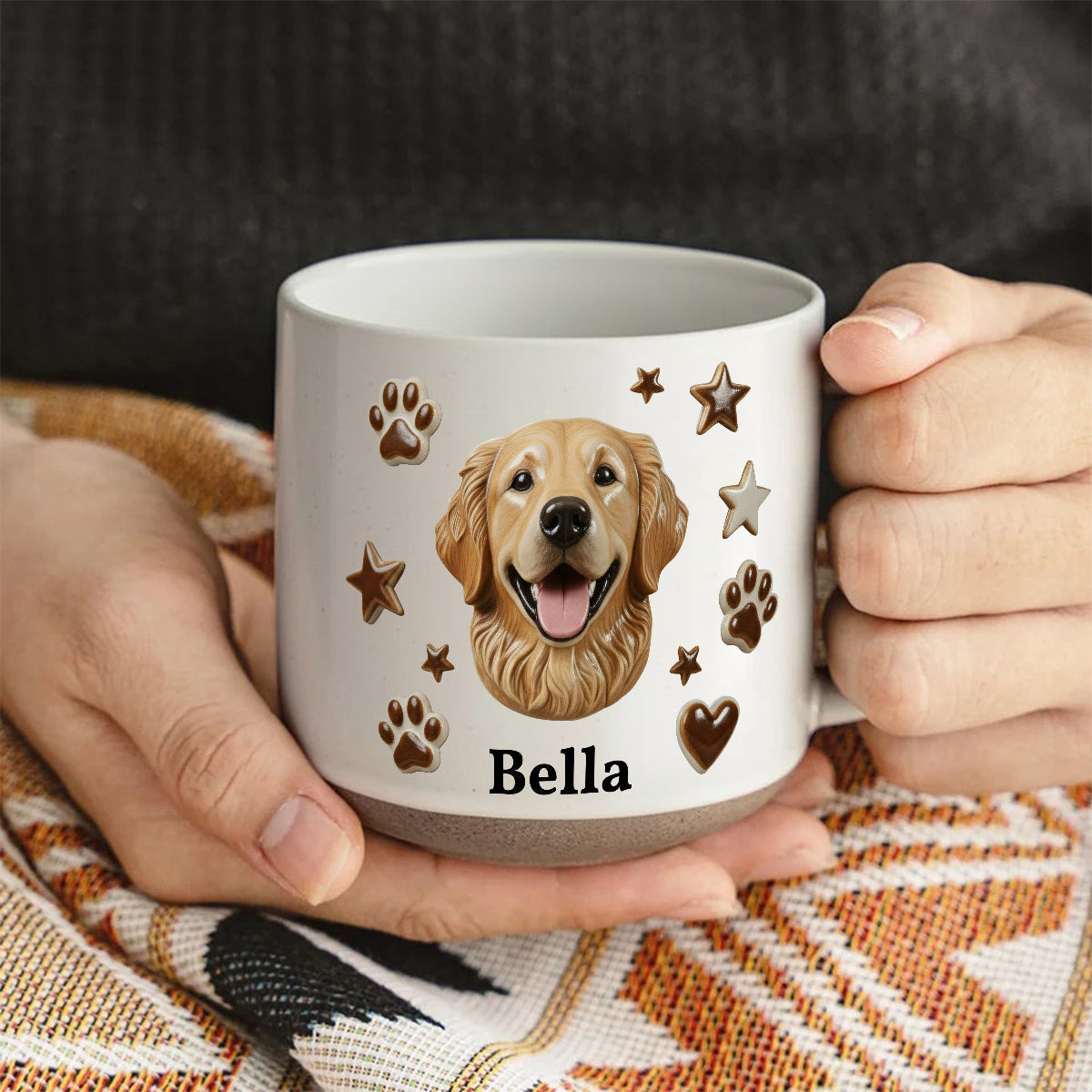 Custom From Any Photo - Personalized Dog Printed Pottery Mug