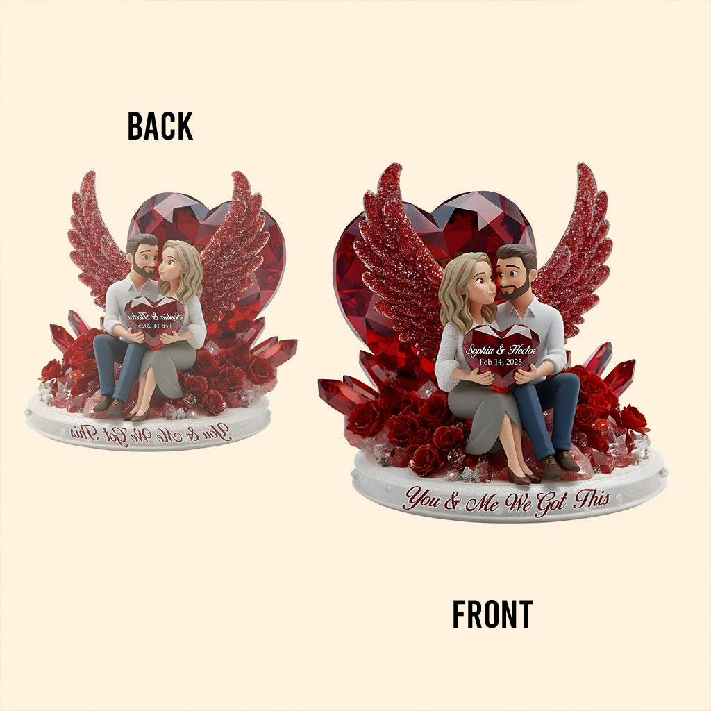 You & Me We Got This - Personalized Couple Custom Shaped Acrylic Plaque