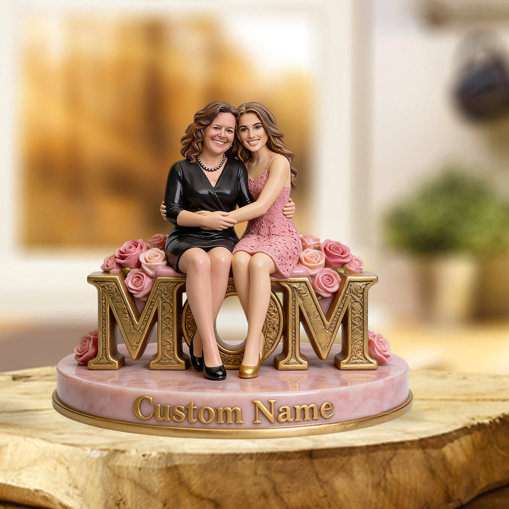 Individuelles Fotogeschenk für Mutter/Oma... - Personalisierte Acrylplakette in Sonderform für Mutter