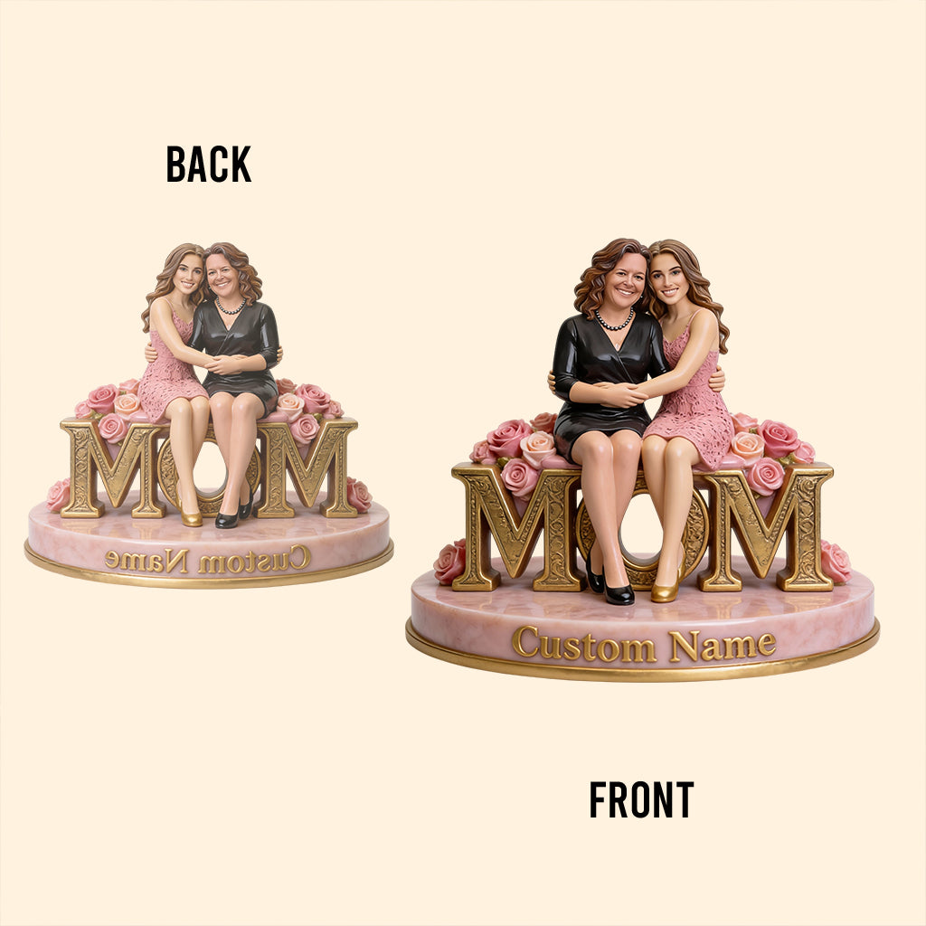 Individuelles Fotogeschenk für Mutter/Oma... - Personalisierte Acrylplakette in Sonderform für Mutter