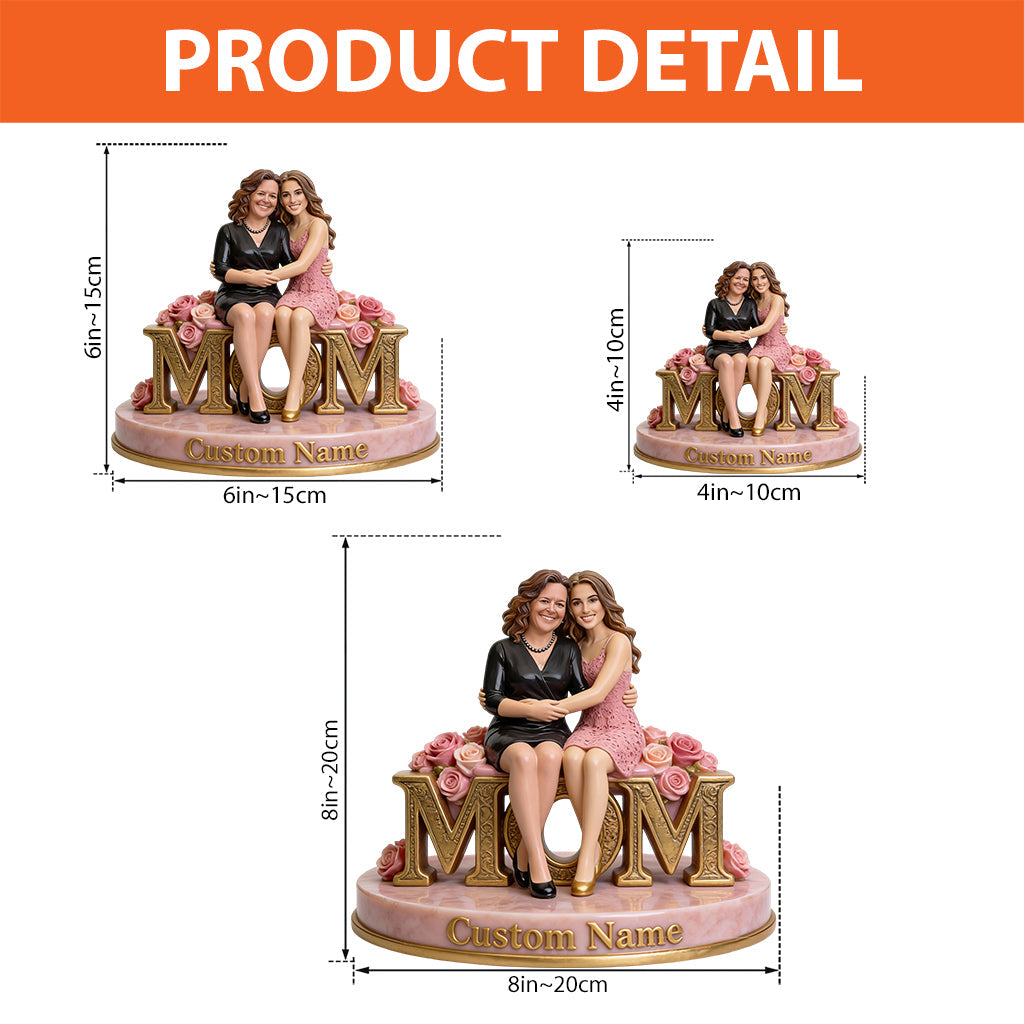 Individuelles Fotogeschenk für Mutter/Oma... - Personalisierte Acrylplakette in Sonderform für Mutter