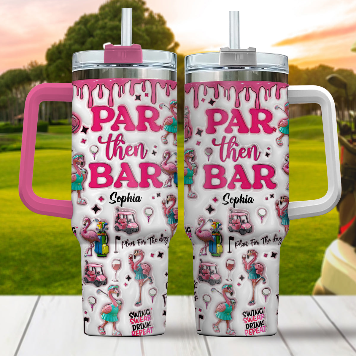 Par Then Bar - Gobelet de golf personnalisé avec poignée