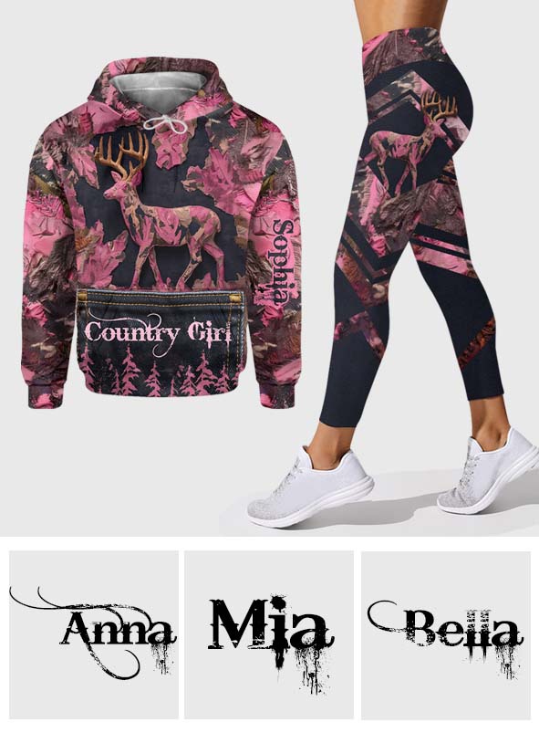 Country Girl - Personalized Hunting Hoodie and Leggings