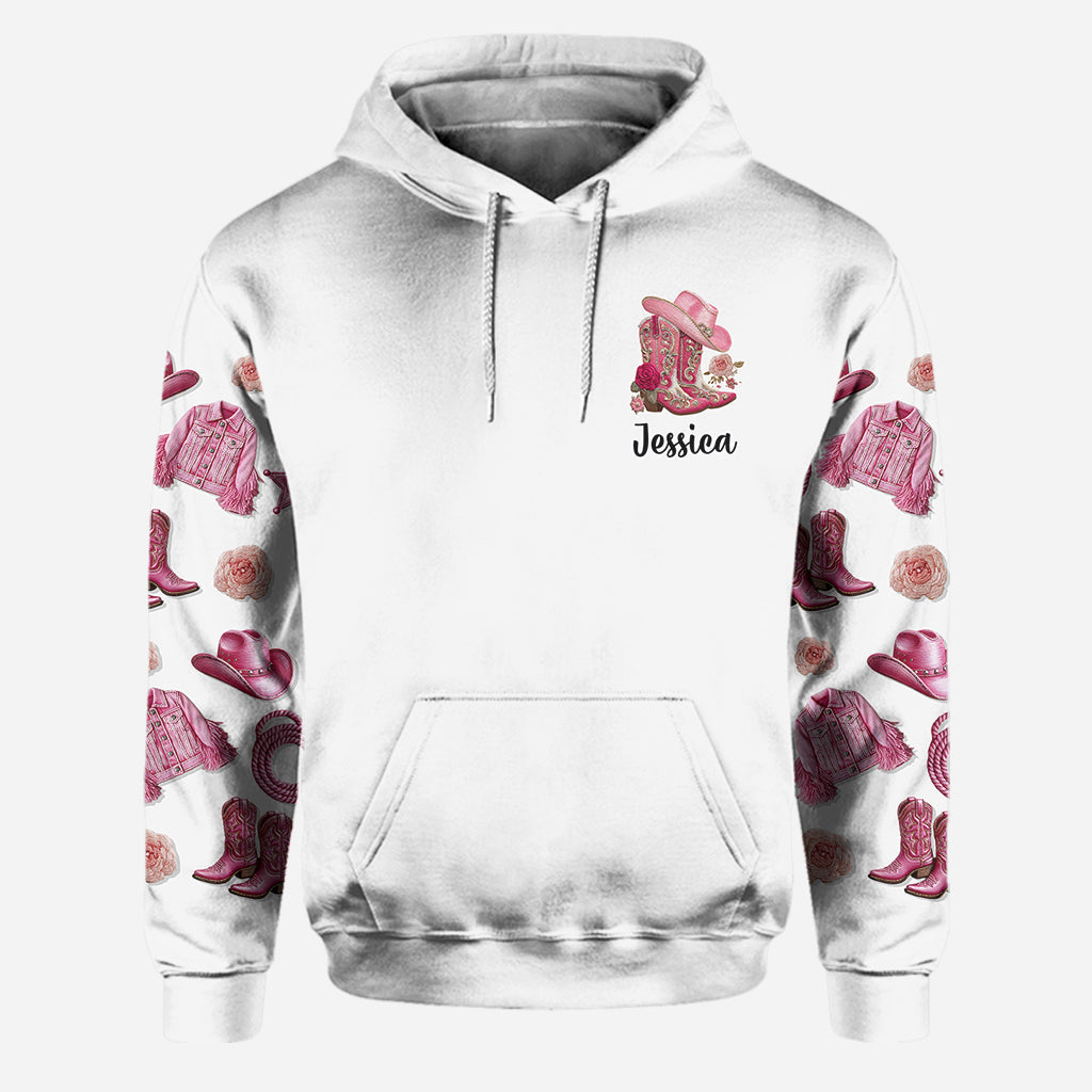 Cowgirl Boots - Personalized Cowgirl Hoodie and Leggings