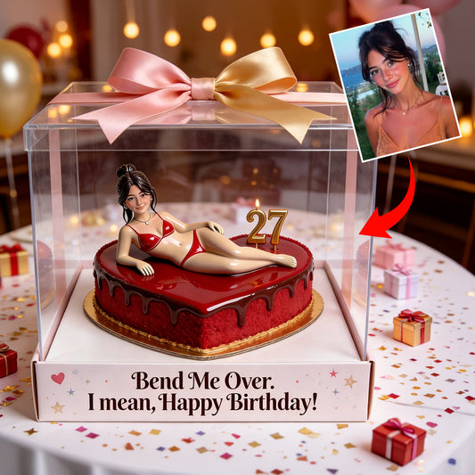 Birthday Cake - Personalized Spicy Couple Custom Shaped Acrylic Plaque