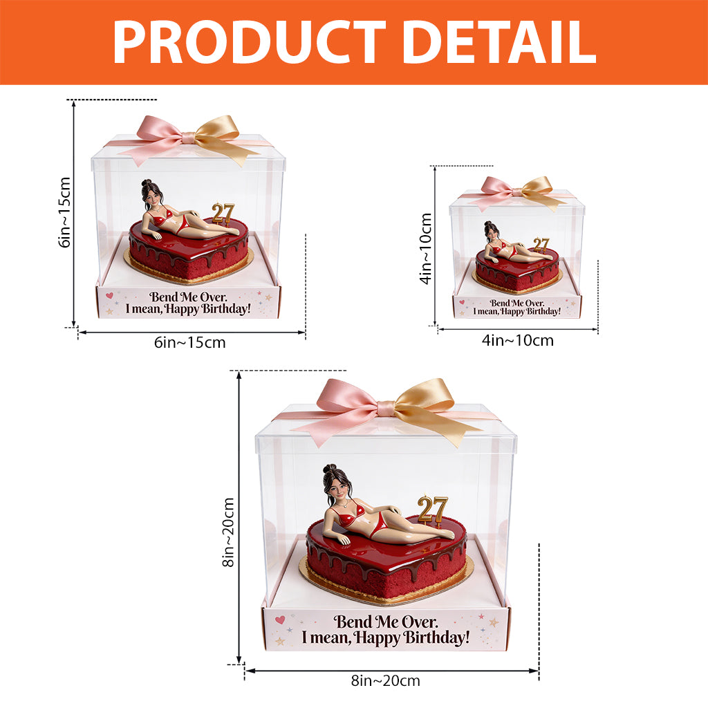 Birthday Cake - Personalized Spicy Couple Custom Shaped Acrylic Plaque