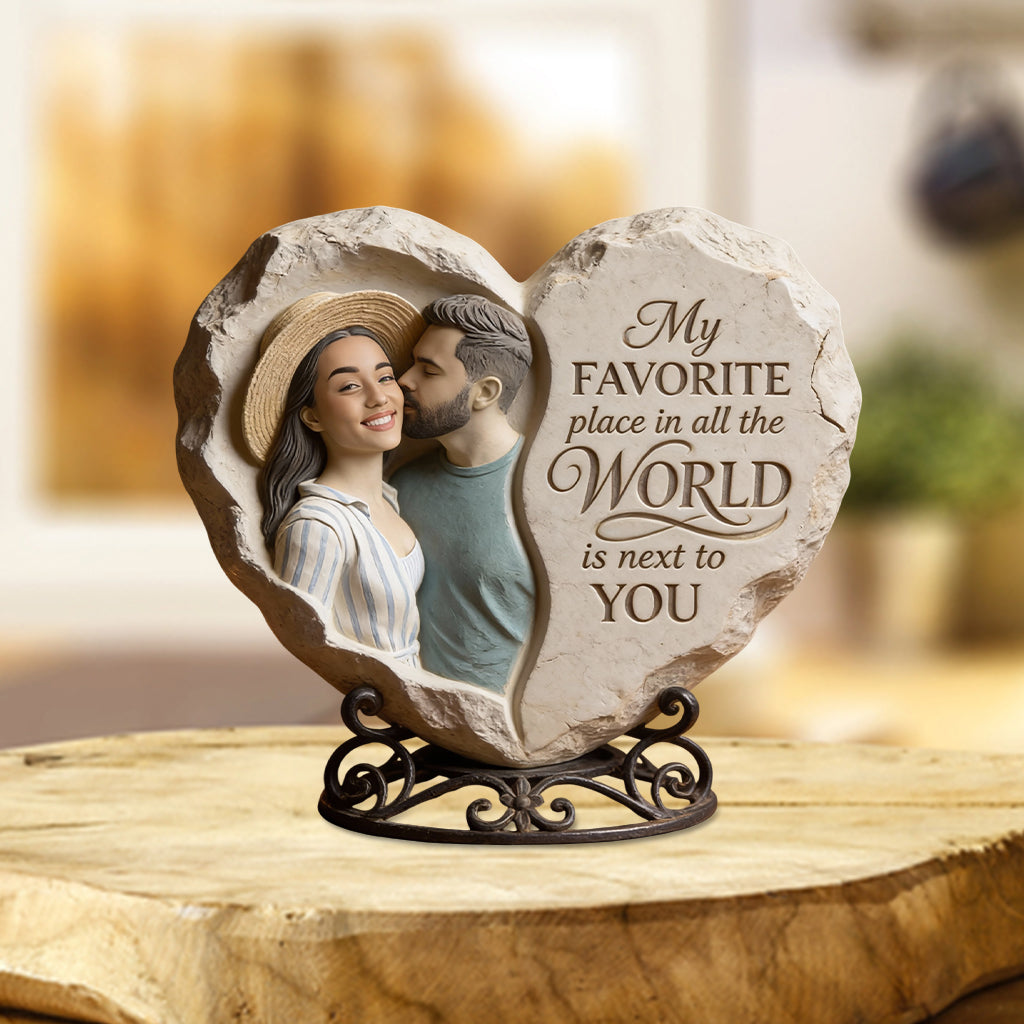 Custom From Photo My Favorite Place - Personalized Couple Custom Shaped Acrylic Plaque