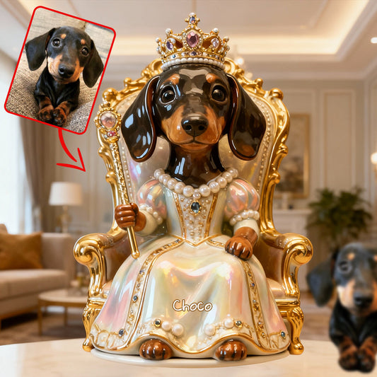 Royal Dog - Personalized Dog Custom Shaped Acrylic Plaque