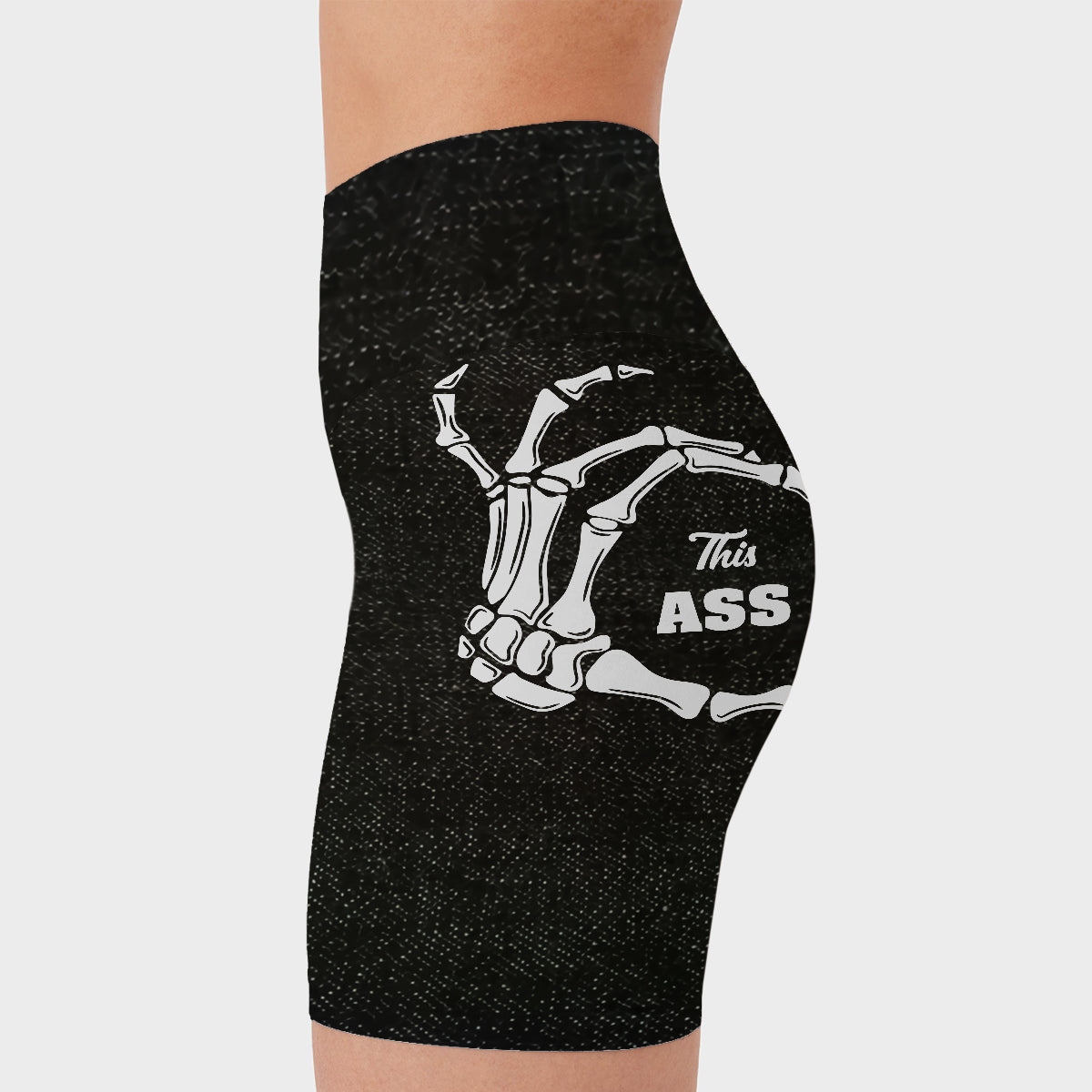 Funny Gift Fot Her - Personalized Couple High-Waisted Biker Shorts