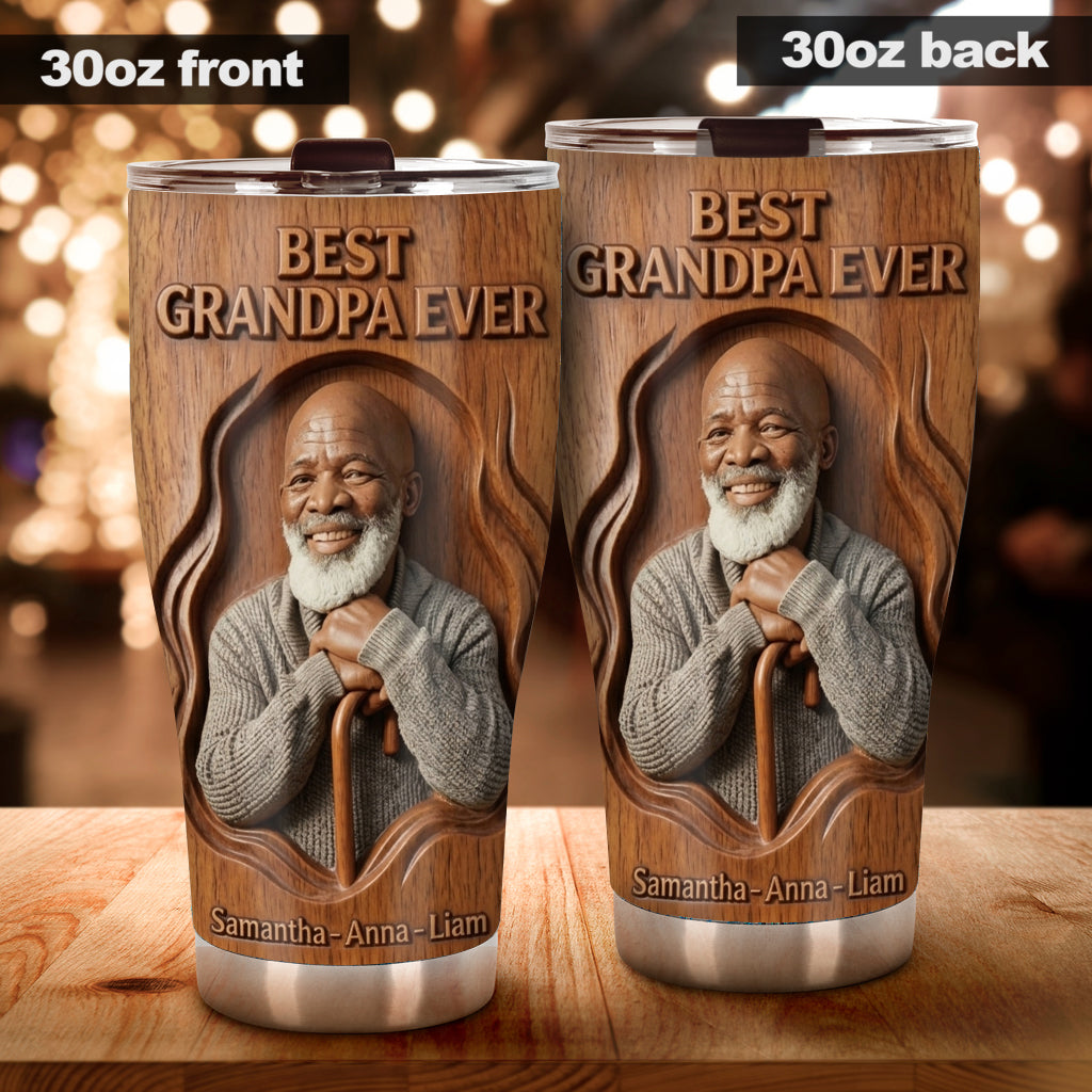 Personalisierter Opa Becher - Foto Tumbler für Papa