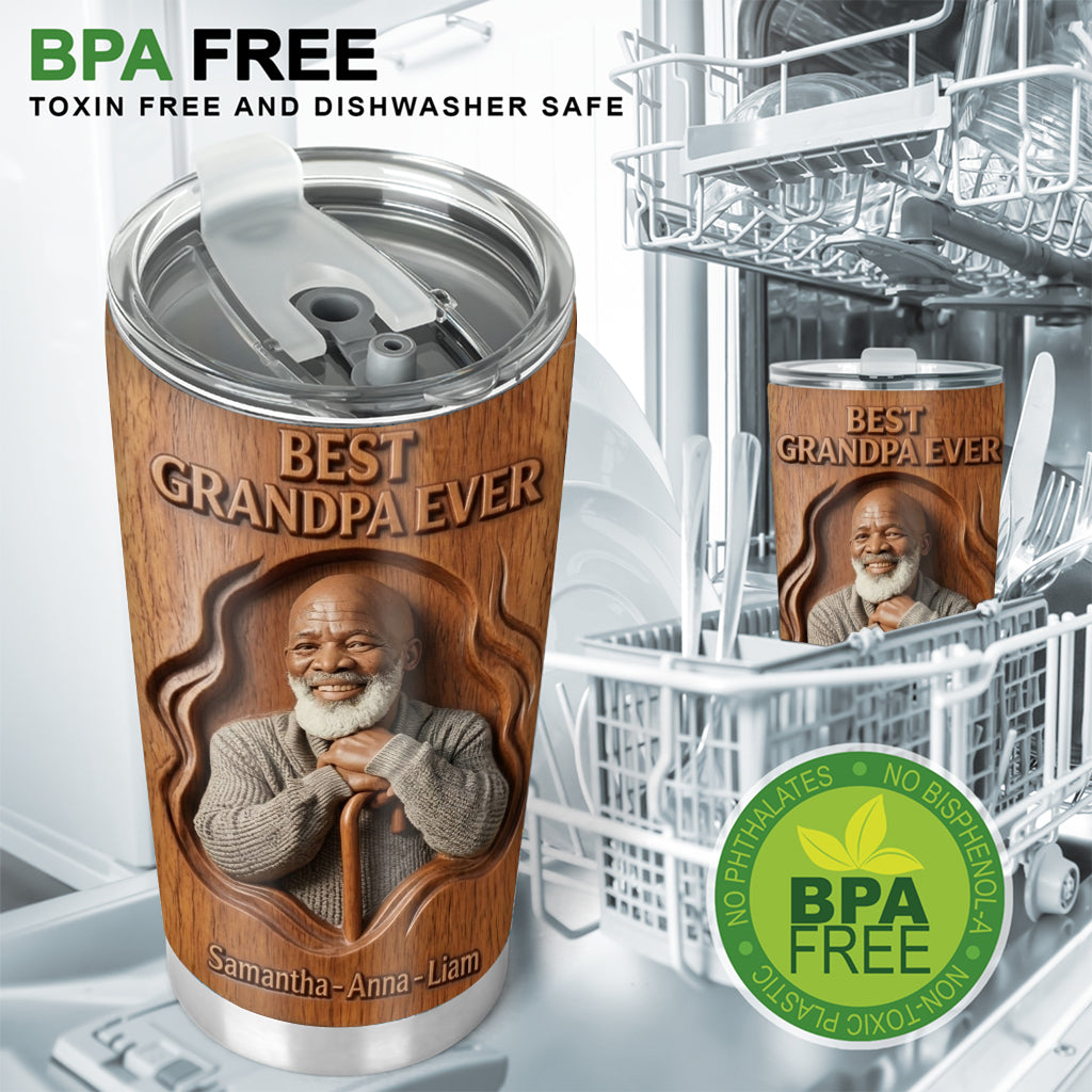 Personalisierter Opa Becher - Foto Tumbler für Papa