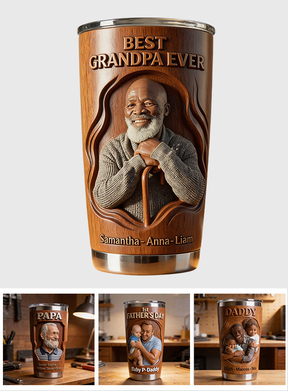 Personalisierter Opa Becher - Foto Tumbler für Papa