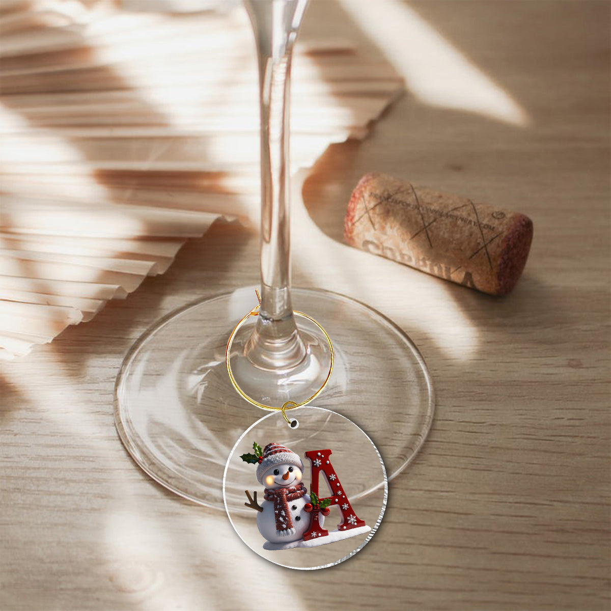 Merry Christmas - Personalized Family Wine Glass With Long Stem