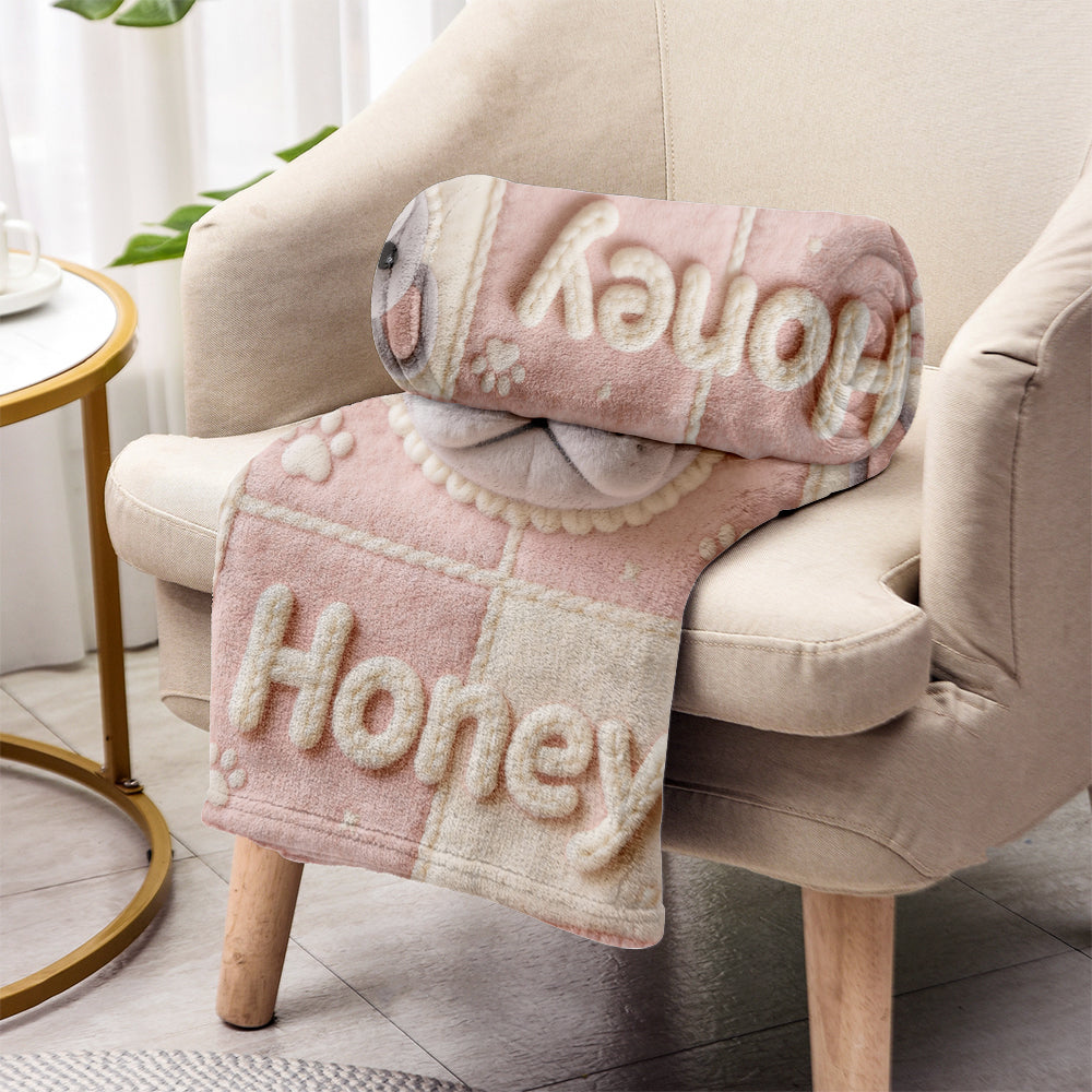 Love My Dog - Personalized Dog Blanket