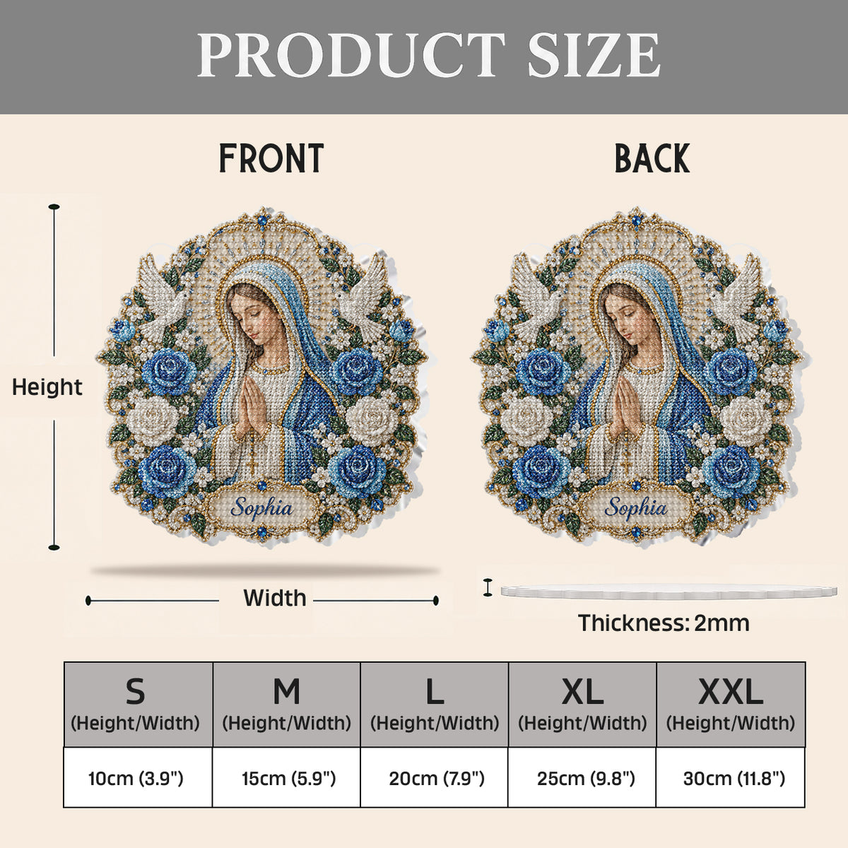 Faith-inspired Diamond Painting - Personalized Christian Diamond Painting Ornament Kit