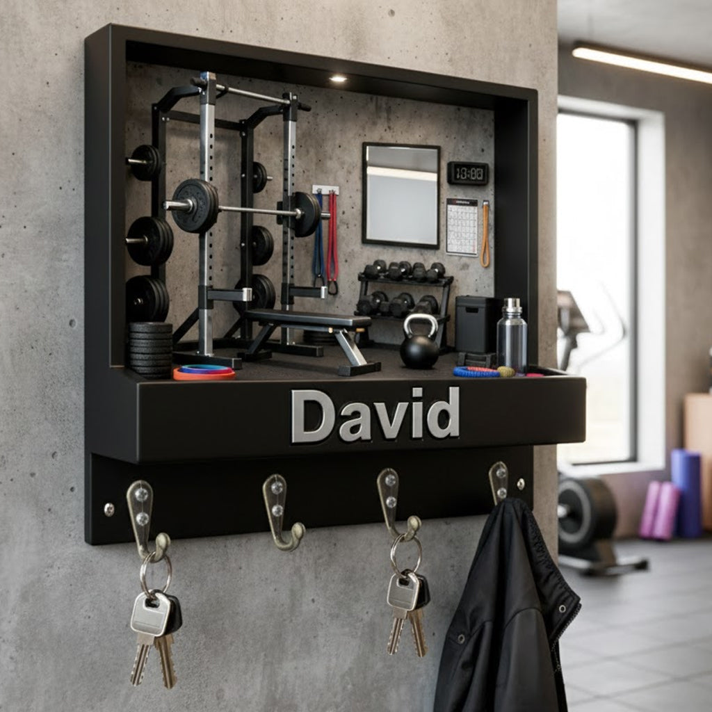 Workout Champ – Personalisierte Fitness-Hängehalterung in individueller Form