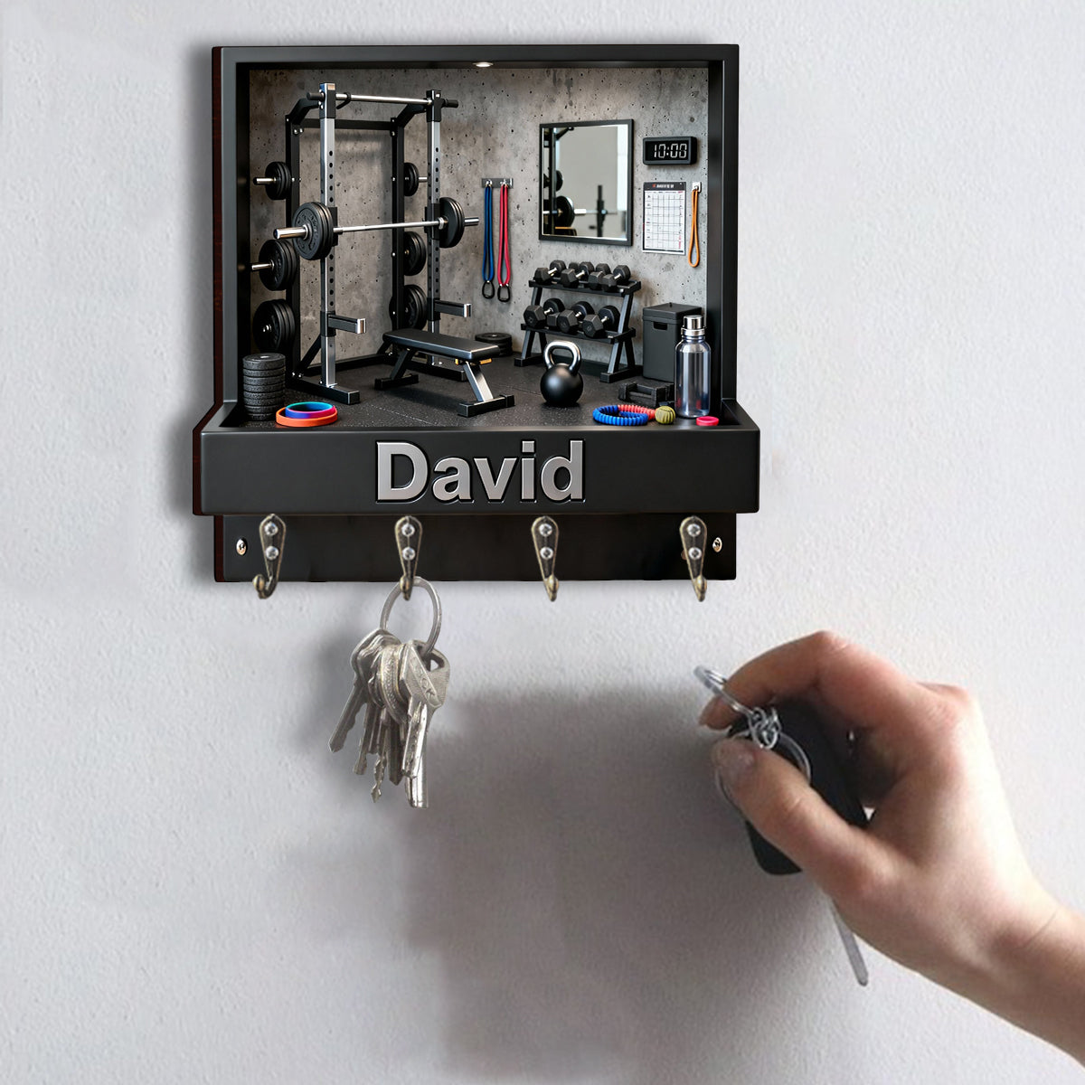 Workout Champ – Personalisierte Fitness-Hängehalterung in individueller Form