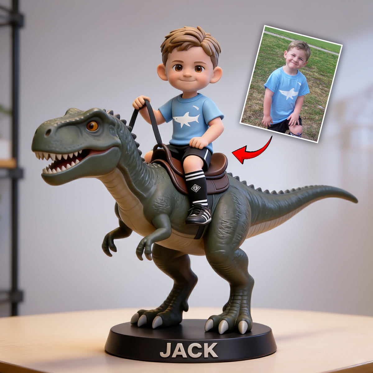 Dinosaur or Unicorn Gifts For Kids - Personalized Kid Custom Shaped Acrylic Plaque