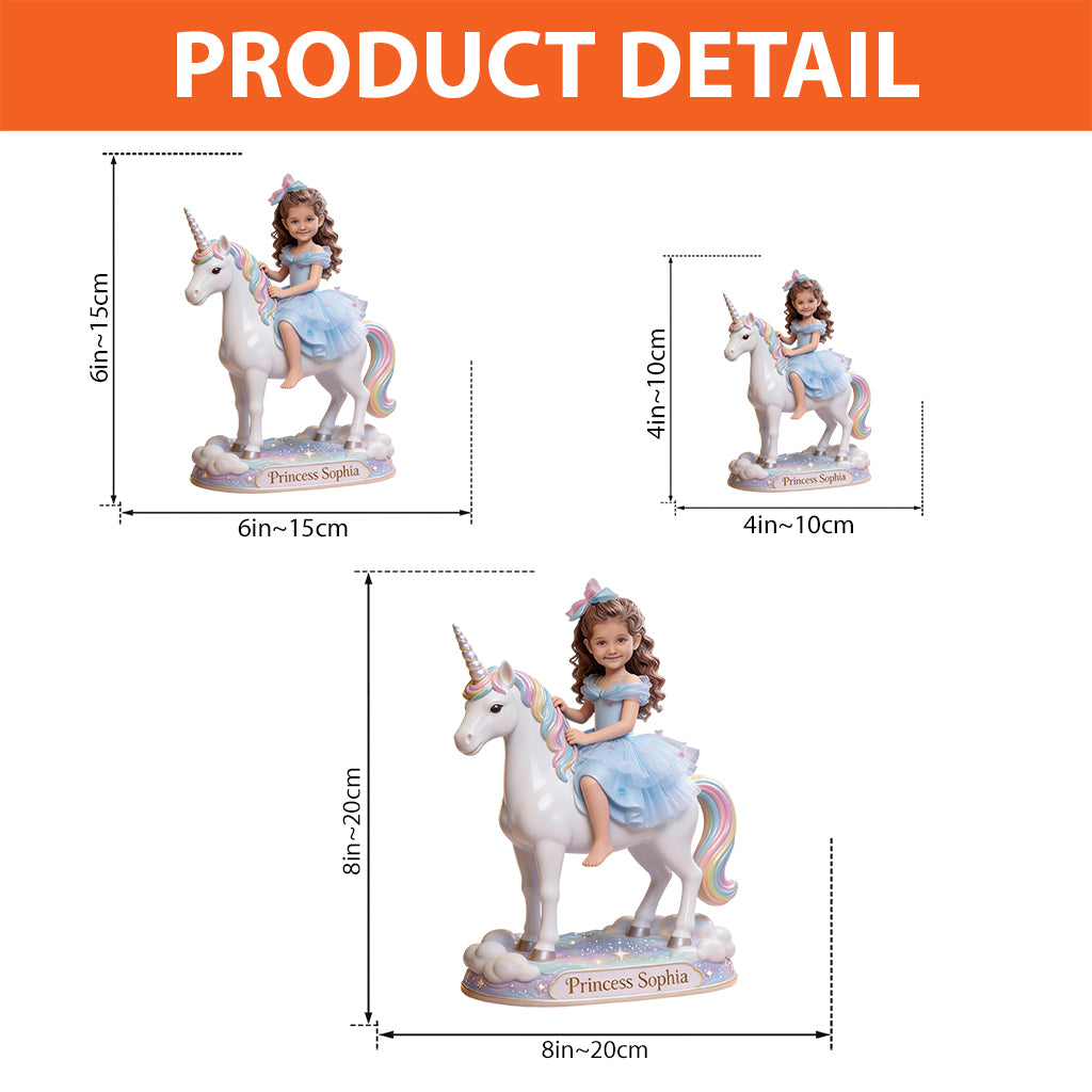 Dinosaur or Unicorn Gifts For Kids - Personalized Kid Custom Shaped Acrylic Plaque