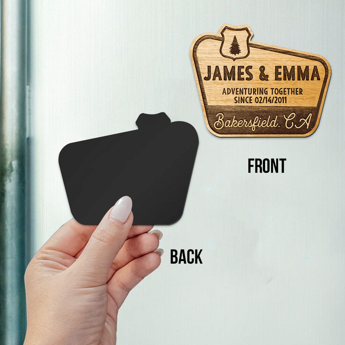 Adventure Together - Personalized Couple Magnet