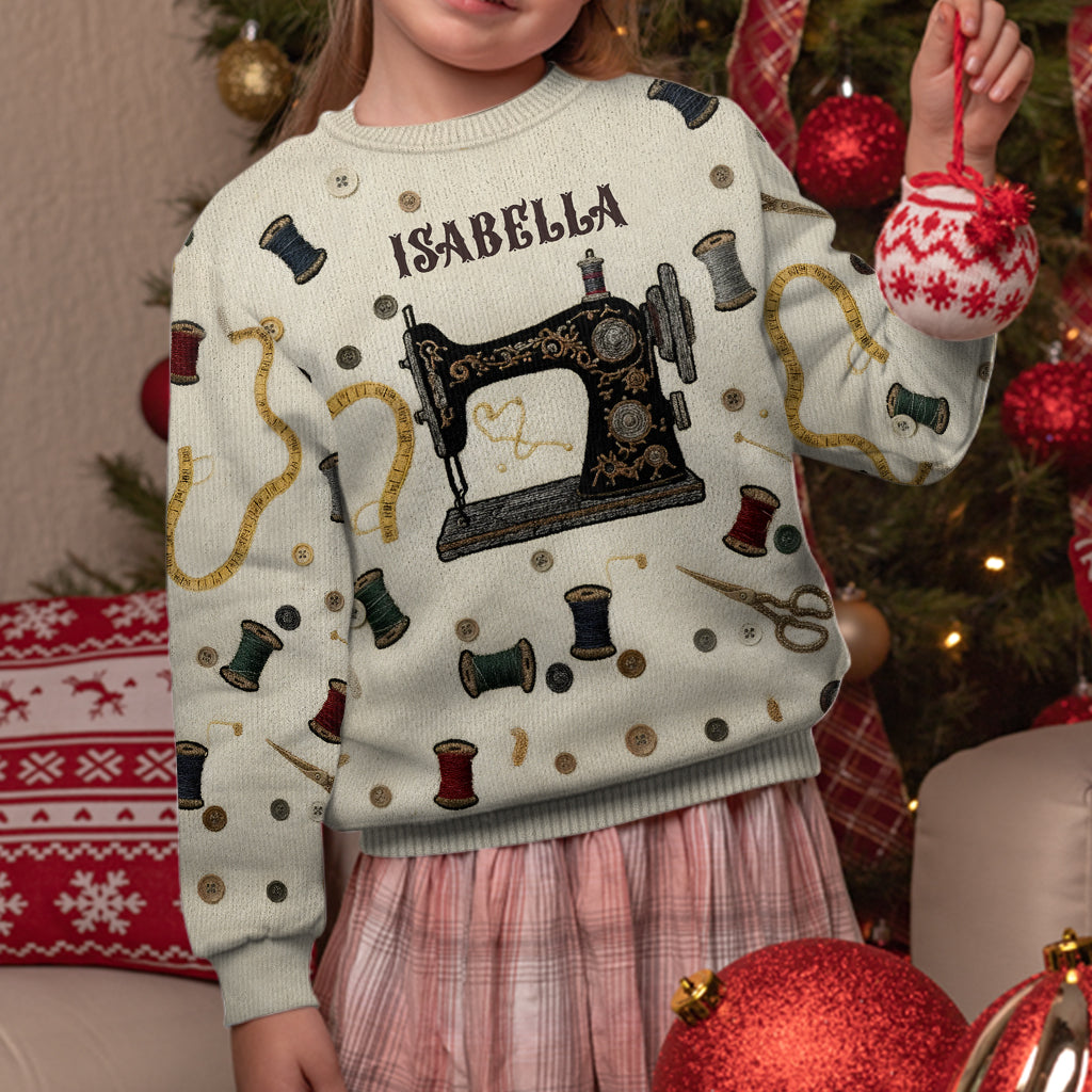 Cozy Sewing Machine - Personalized Sewing Ugly Sweater