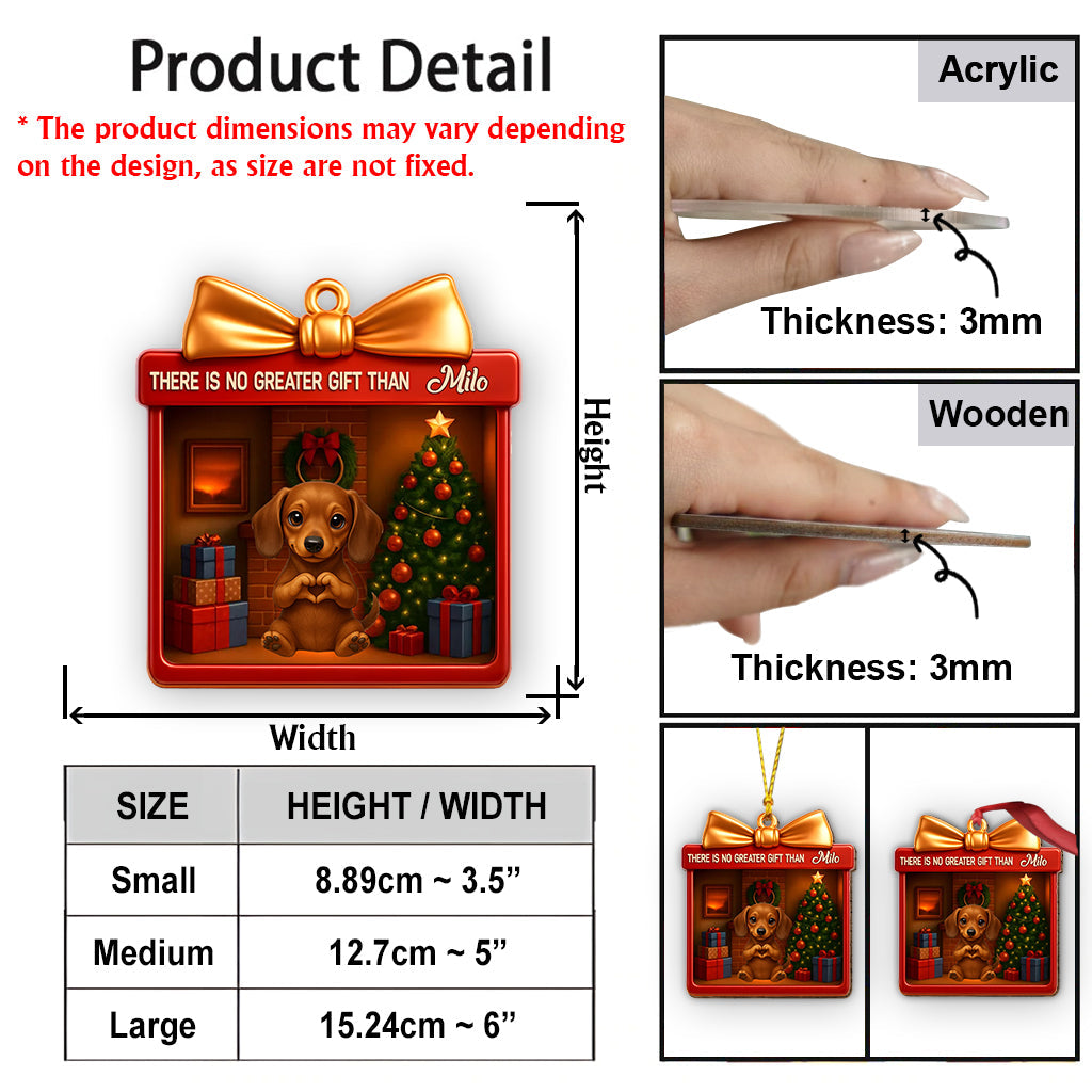 There's No Greater Gift Than Dogs Pet Lovers - Personalized Dog Ornament