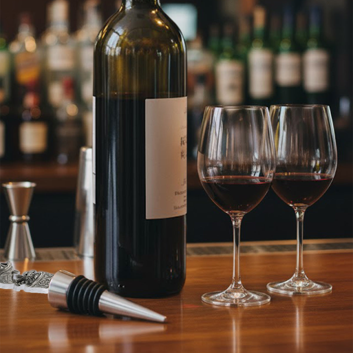 Boire et pêcher - Bouchon de bouteille de pêche personnalisé