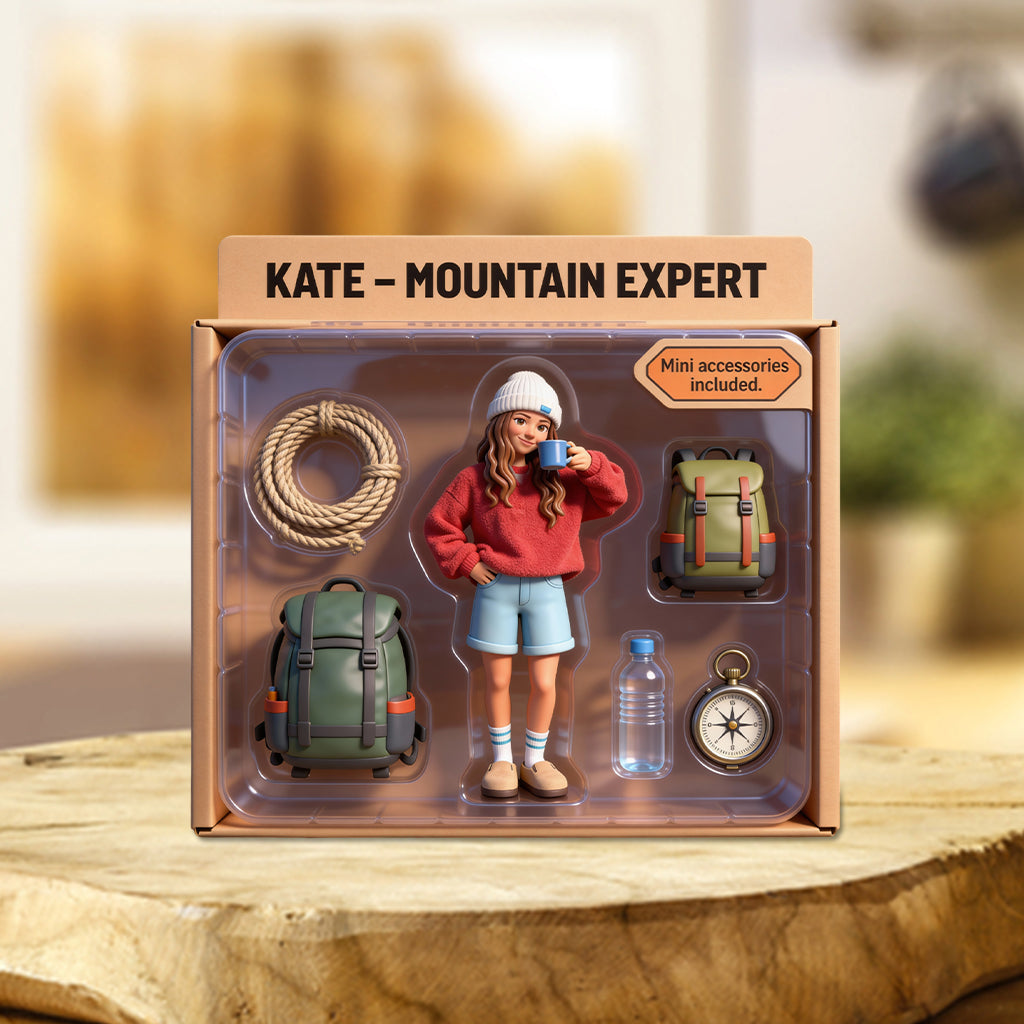 Wanderfreunde – Personalisierte Acrylplakette in individueller Wanderform