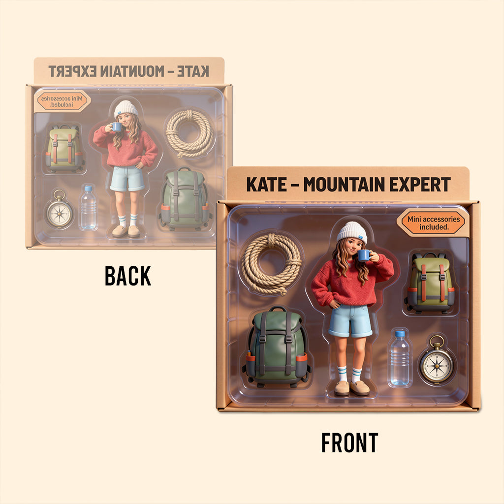 Wanderfreunde – Personalisierte Acrylplakette in individueller Wanderform